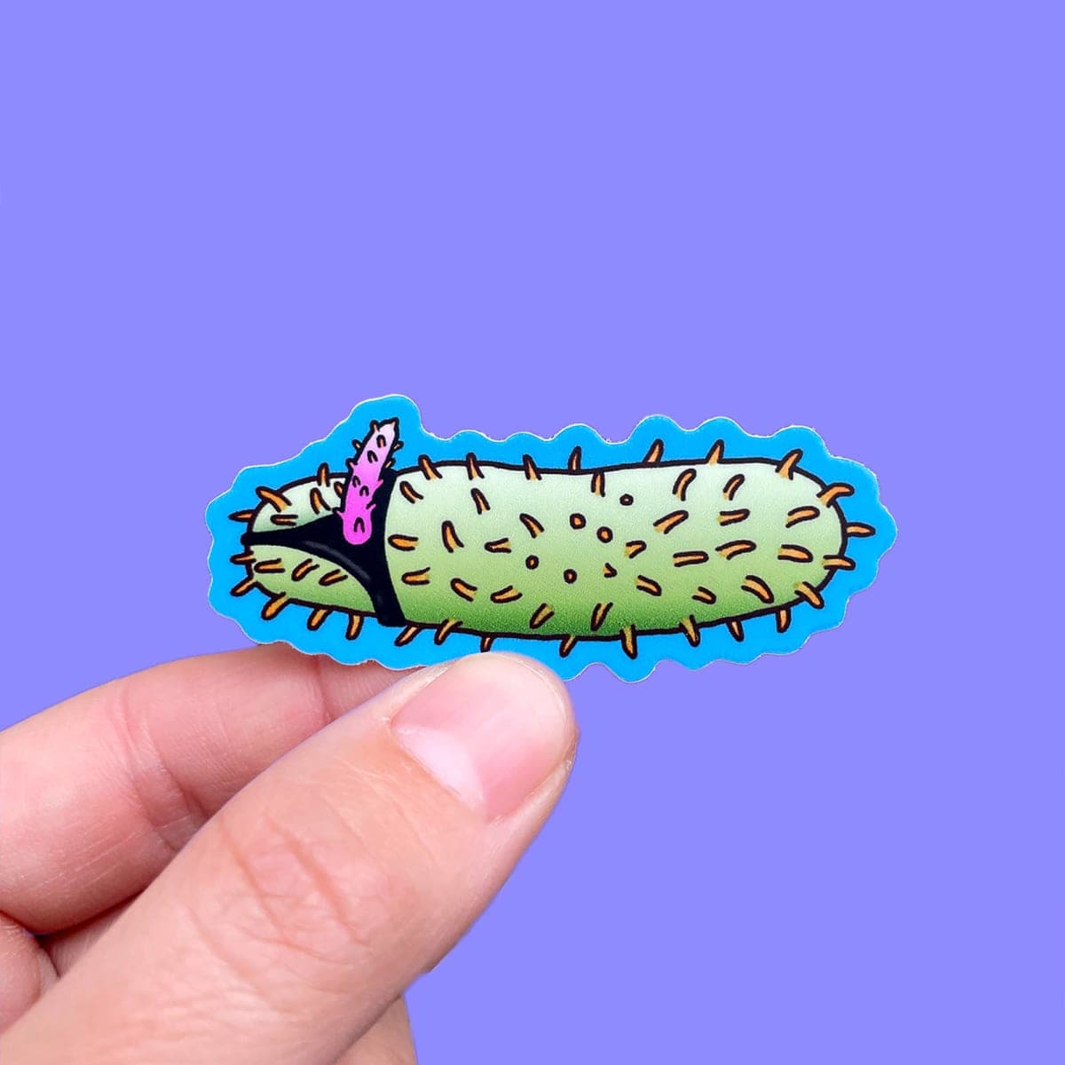 Strap-on Sea Cucumber Vinyl Sticker - Image 1