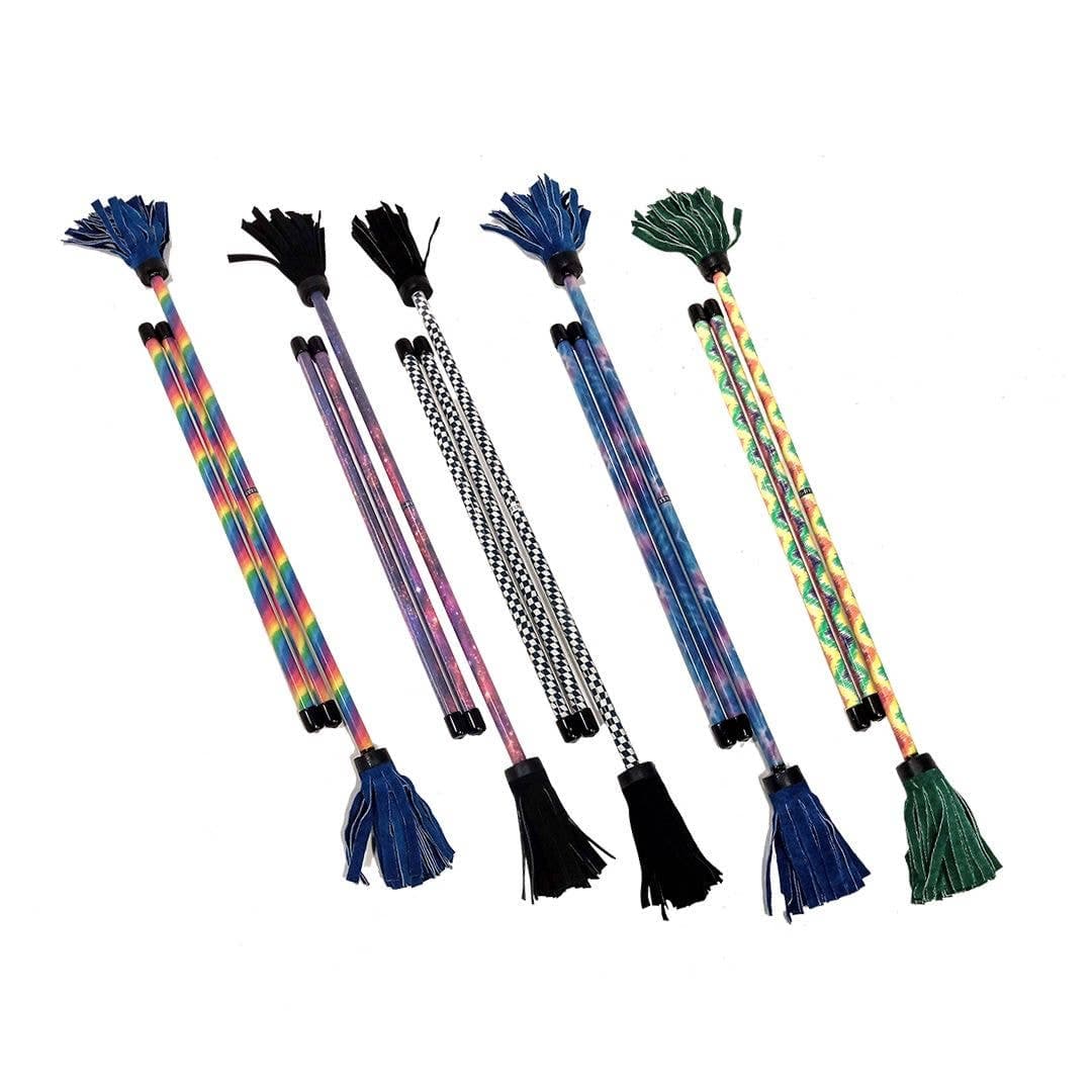 Z-Stix Professional Juggling Flower Sticks-Devil Sticks and 2 Hand Sticks, High Quality, Beginner Friendly - Festival Series Zeekio - Image 1